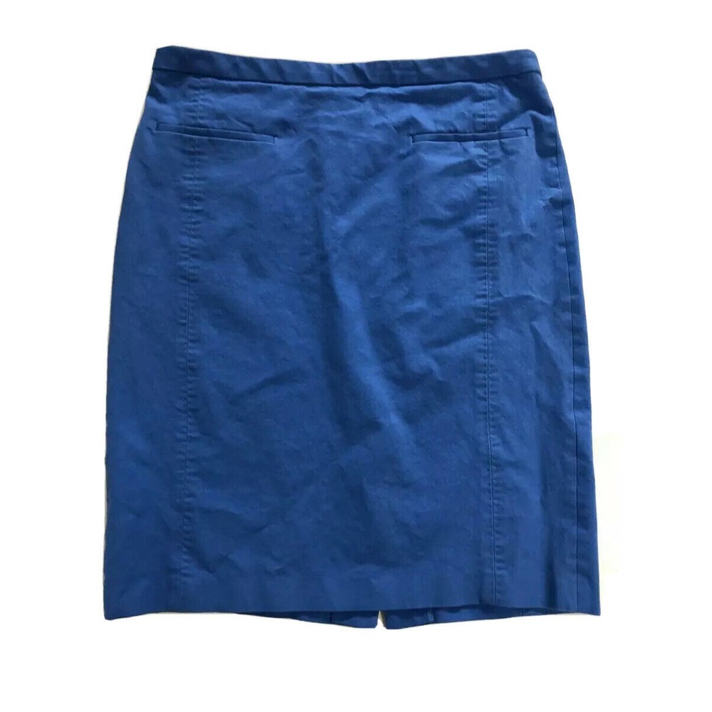 BANANA REPUBLIC PENCIL SKIRT SIZE 10 BLUE STRETCH SKIRT D3
